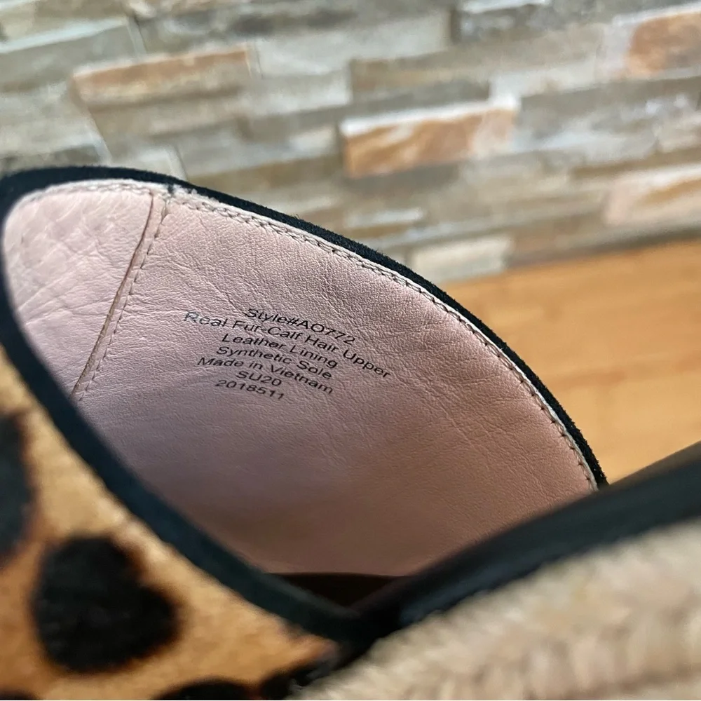 NEW J. Crew Calf Hair Camilla Espadrille Slide Sandals